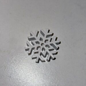 snowflake straw charm.
